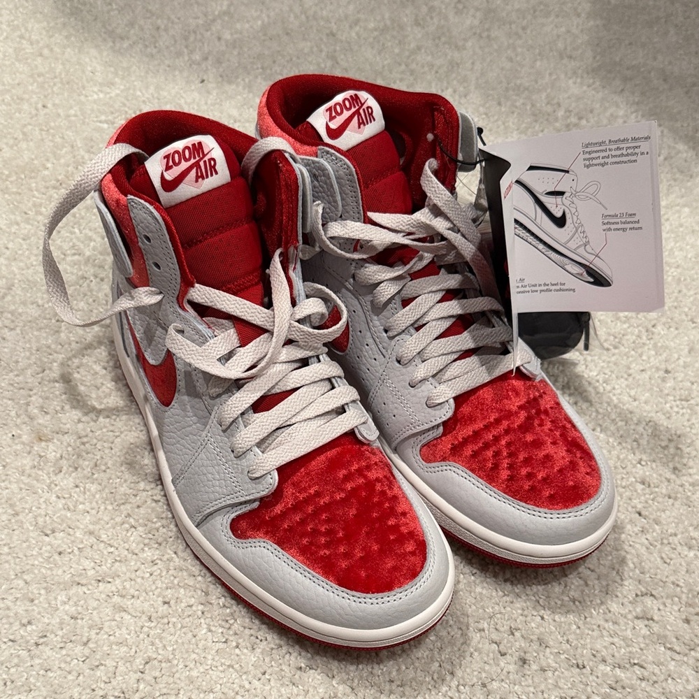 Nike Zoom Air Red and Gray Athletic Shoes